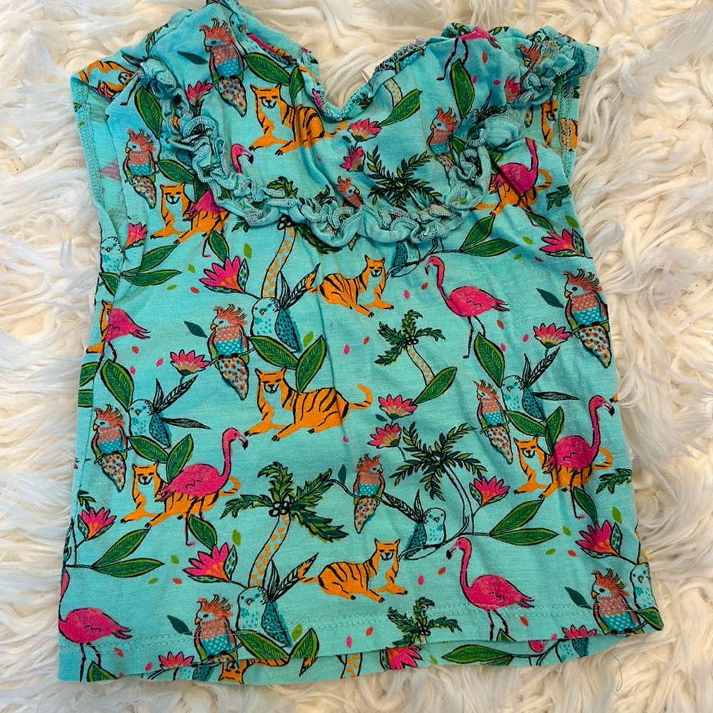 Zara BabyGirl Tee with ruffle detail